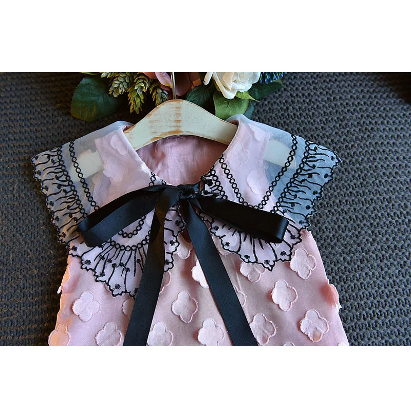 Платья для девочек 2020 Новая летняя детская одежда кружевное платье принцессы с