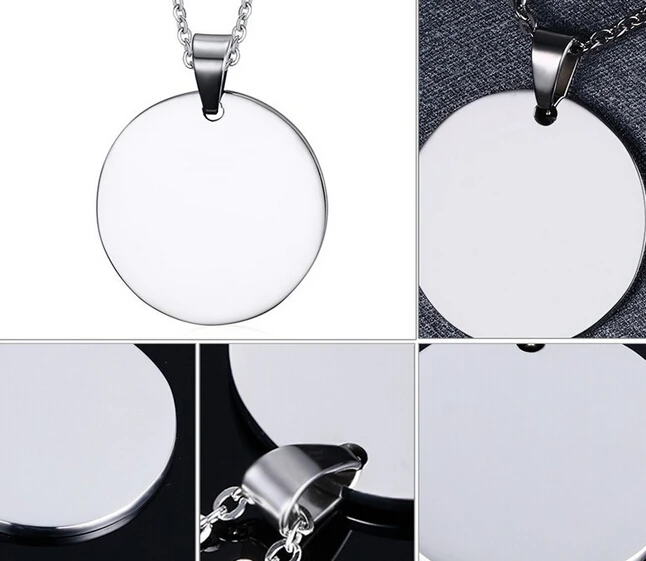 10 шт./партия круглые подвески из нержавеющей стали|lot 10pcs|pendant necklacenecklace lot |