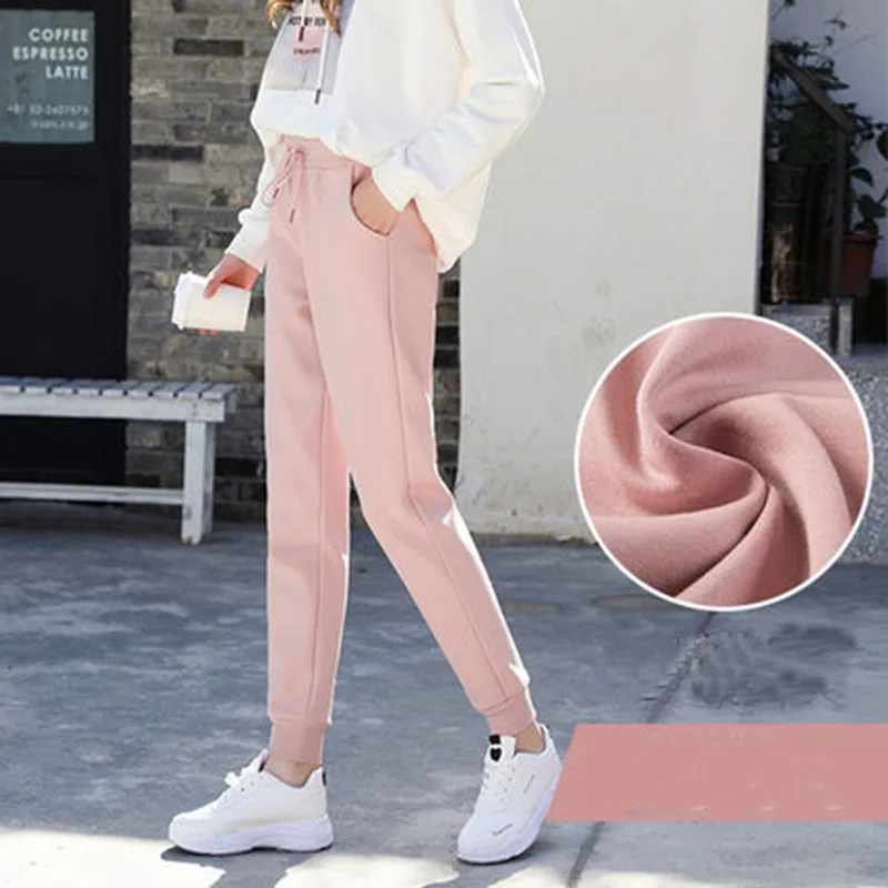 Женские весенние спортивные брюки размера плюс XXL Свободные повседневные