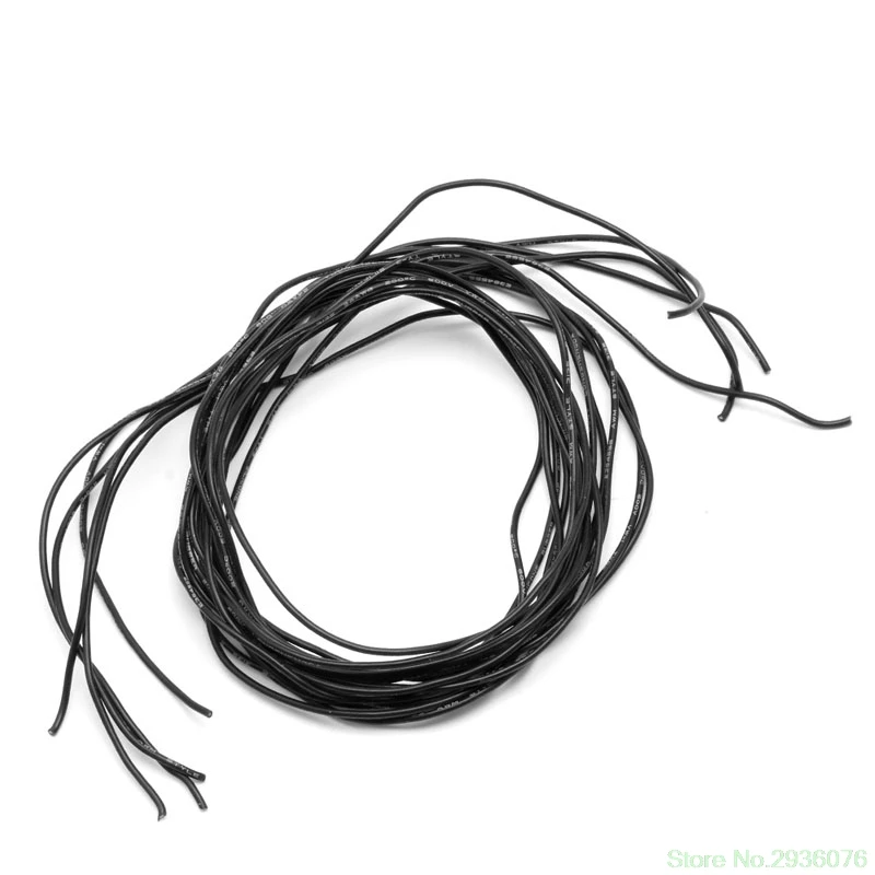 24AWG Калибр силиконовый гибкий провод многожильный V# медные кабели 5 м для RC черный красный Прямая поставка поддержка