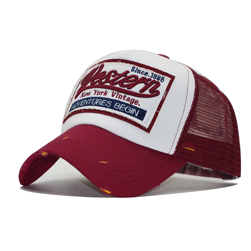 

Fashion Letter Embroidered Baseball Cap Men's and Women's Snapback Hip Hop Hat Summer Breathable Mesh Sun Gorras Dress Bone A11