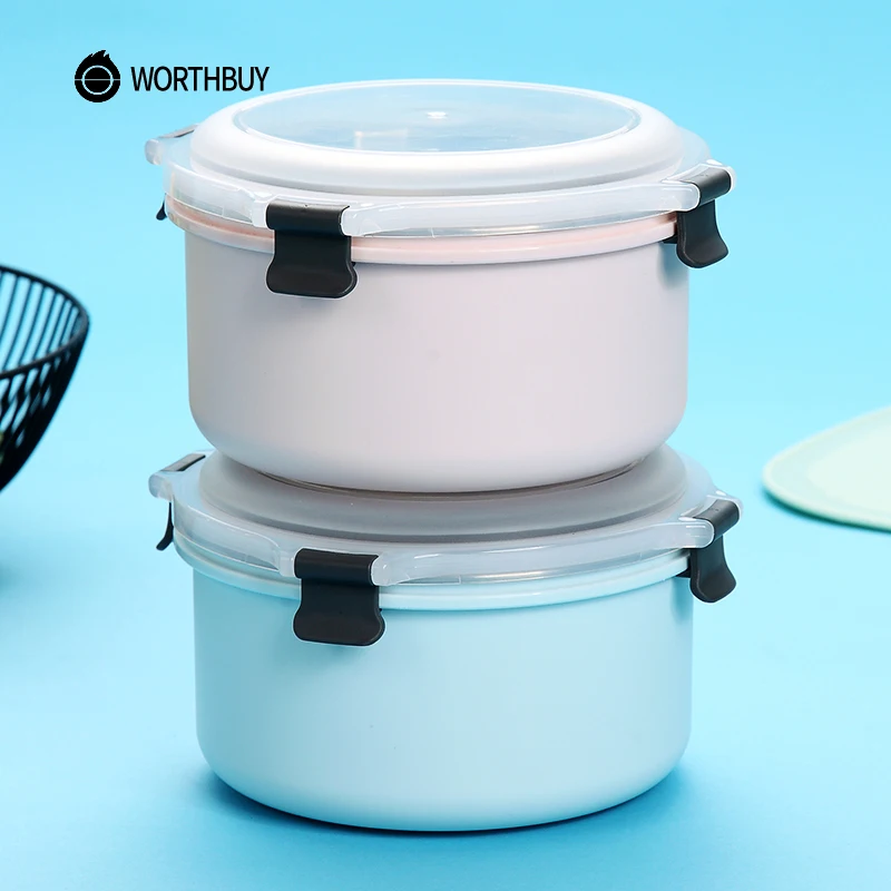 WORTHBUY Japanese Lunch Box For Kids School Food Container 304 Stainless Steel Leakproof Bento With Plastic Shell | Дом и сад