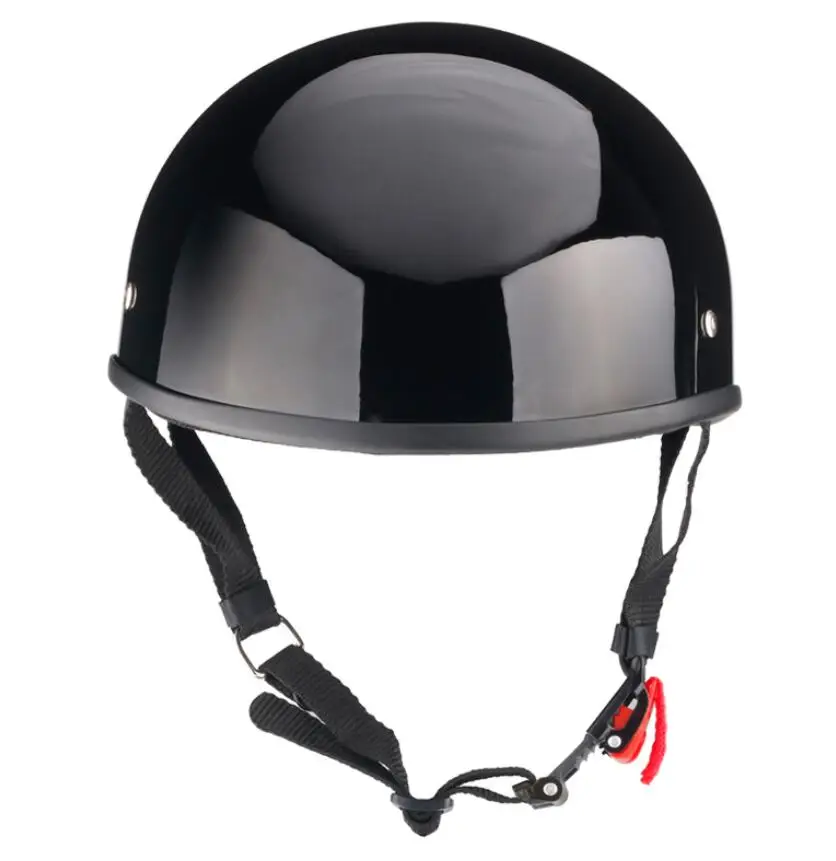 Винтажный мотоциклетный шлем на пол лица немецкий Ретро Kask Cafe Racer Scooter Cruiser Chopper