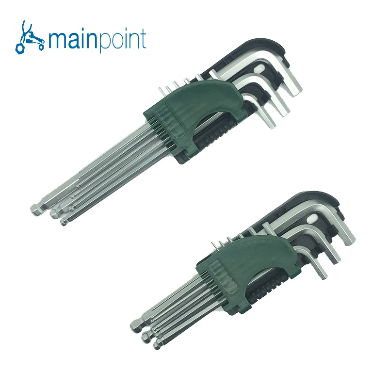 Mainpoint 9 шт. шестигранный ключ набор гаечных ключей усиленный упрочненный