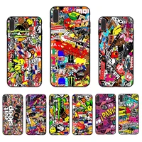 black silicone dazzling pictures back cover for iphone case 6 6s 7 8 plus 5 5s bumper x xr xs max se tpu fashion shell coque