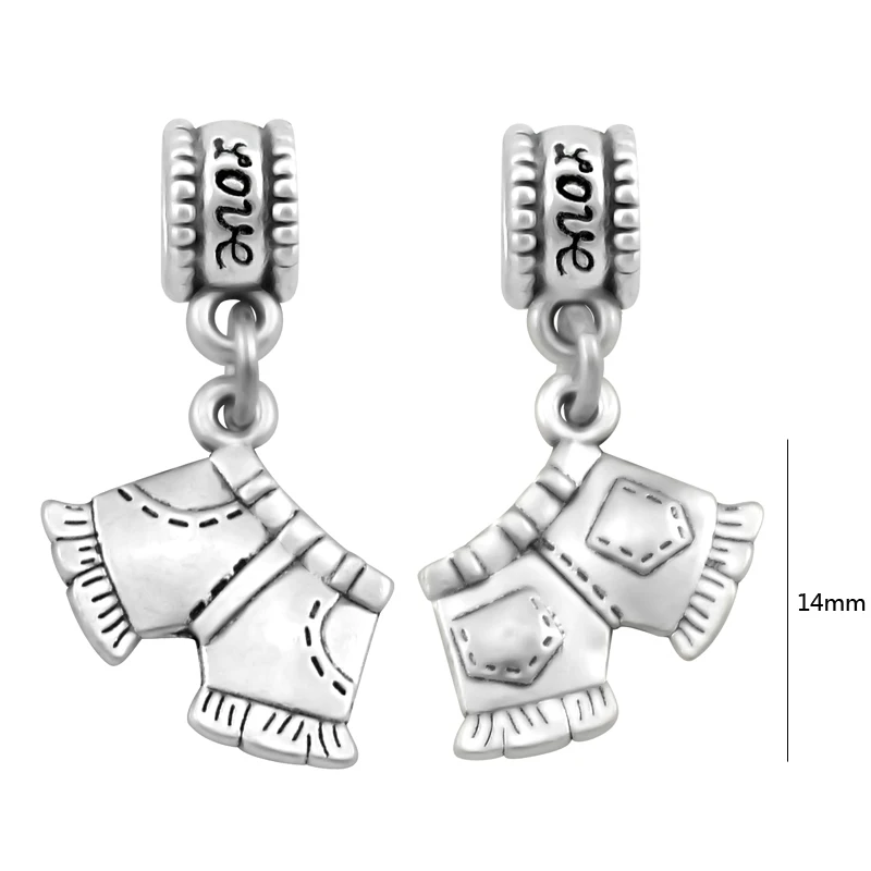 Женский короткий джинсовый браслет Pandora с бусинами Ювелирное Украшение