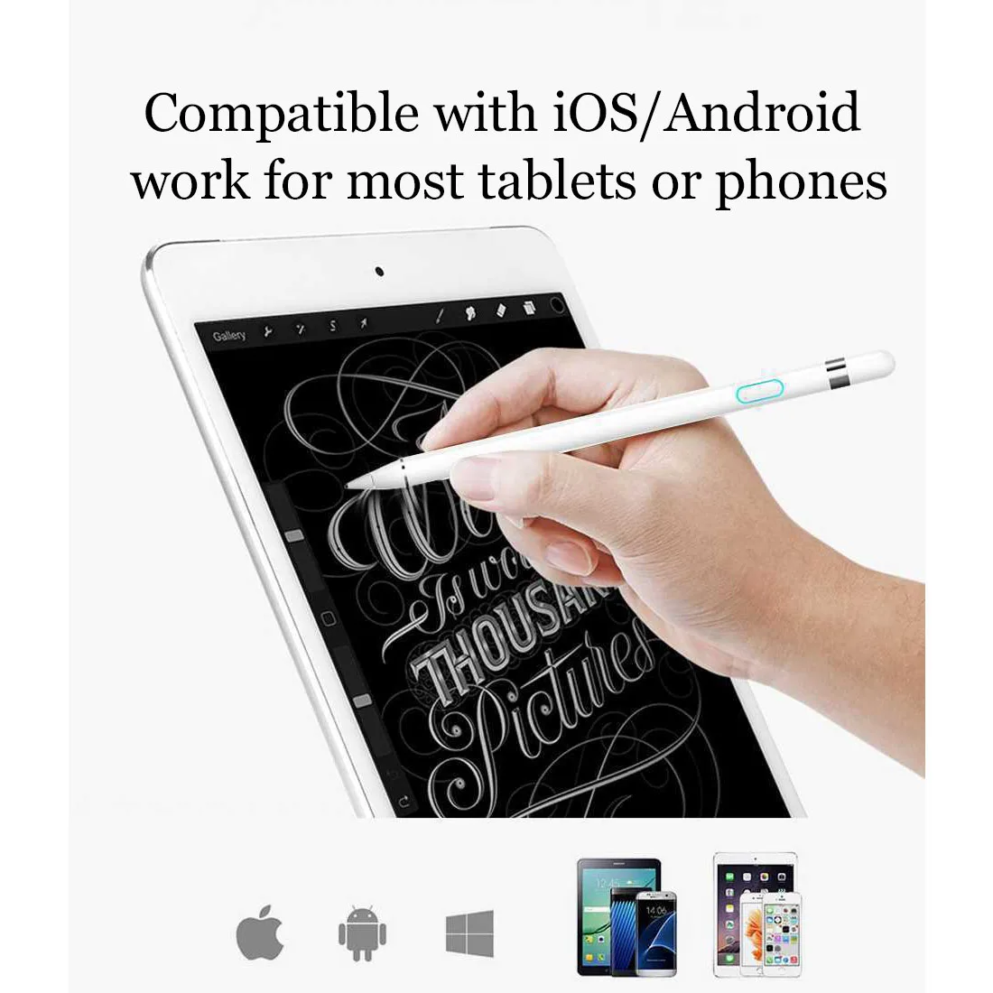 Сенсорный стилус S Pen для iPhone 8 X iPad емкостный IOS Android Samsung Galaxy Note 4 5 9 Oppo Xiaomi сенсорный