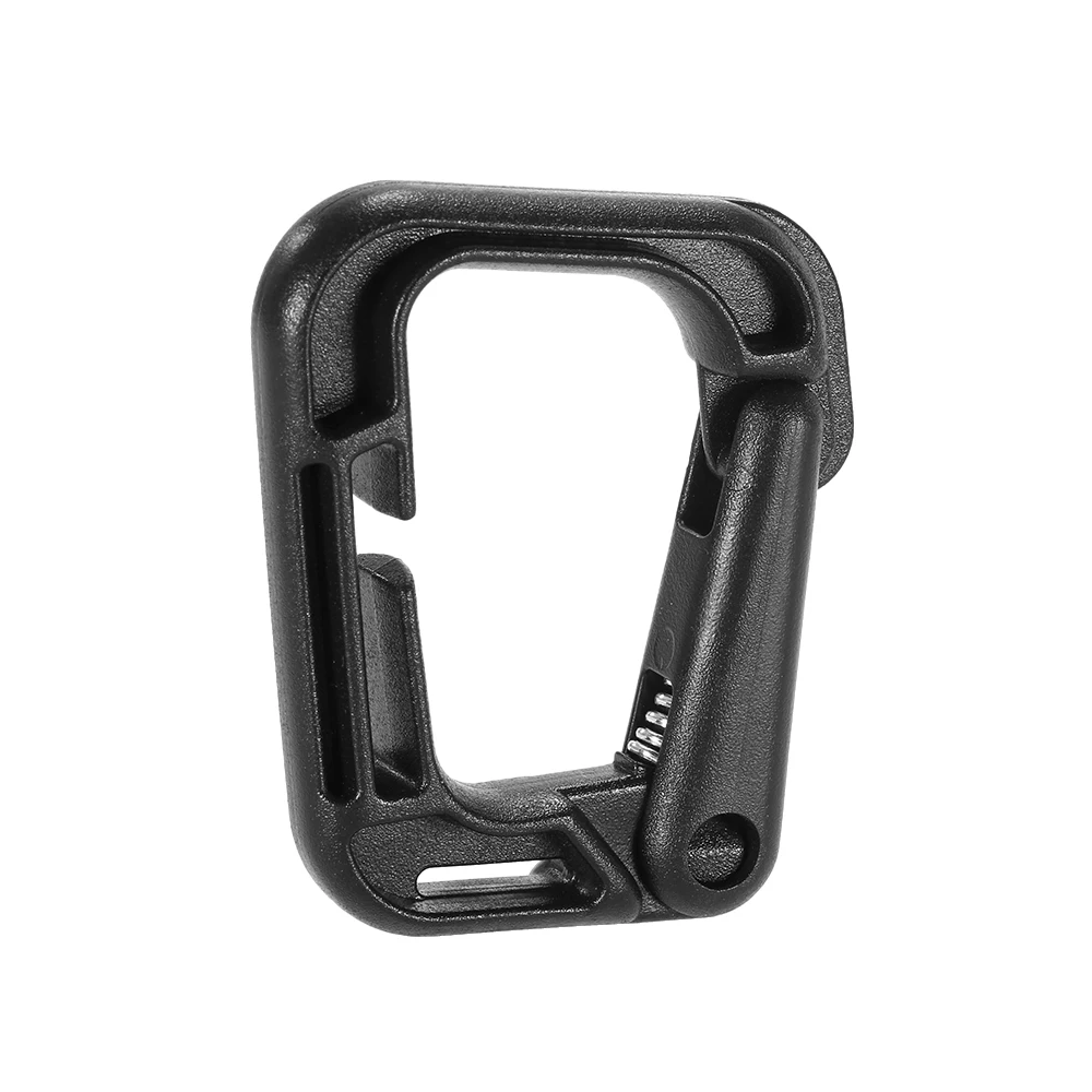 10 шт. d-образное кольцо Molle пластиковая пряжка замок висячий крючок защелка брелок