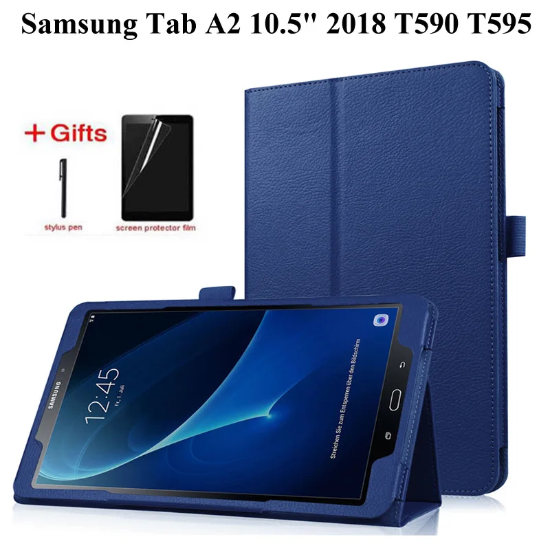 Чехол с текстурой личи из искусственной кожи чехол для Samsung Galaxy Tab A 10 5 2018 T590 T595 T597
