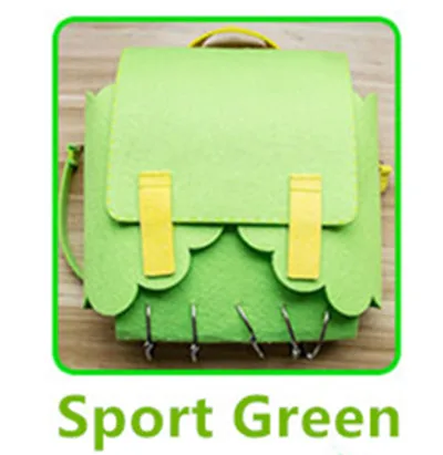 Green My Bag Book Новинка, сделай сам, тихая книга для детей, раннее образование, сумка для книг, 2 в 1, войлочная книга с картинками, мама, наборы для шитья, детские игрушки, моя первая книга - Цвет: Green My Bag Book