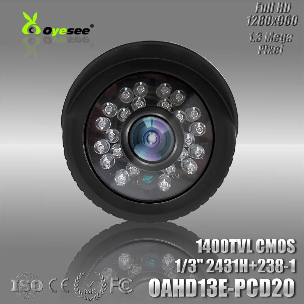 1400TVL 960 P аналоговый AHD камеры 1/3 "CMOS Сенсор 20 м ИК расстояние Безопасности