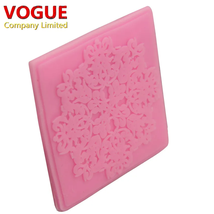 Красивые DIY Sugarcraft мягкий силиконовый Тиснения Плесень Конфеты Помады Торт