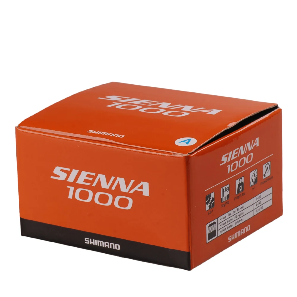 Оригинальная спиннинговая Рыболовная катушка Shimano SIENNA 1000/2500/4000FE 1 + 1BB XGT 7 Carretilha