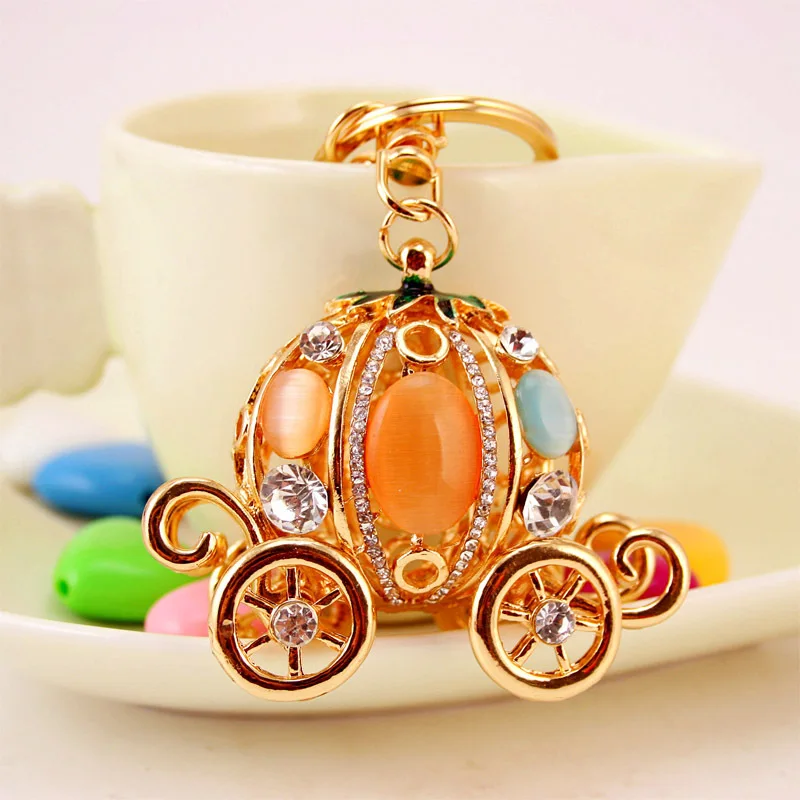 Мода Jewelry сказки тема Золушка тыквы каретки брелки с Опал Камень для Для женщин