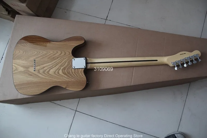 Прямая поставка с фабрики 6 струн Хромовая аппаратная гитара elm из натурального