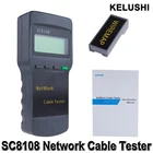 Портативный Многофункциональный тестер KELUSHI SC8108, цифровой измеритель сетевого кабеля для ПК и передачи данных с ЖК дисплеем, CAT5, RJ45, LAN