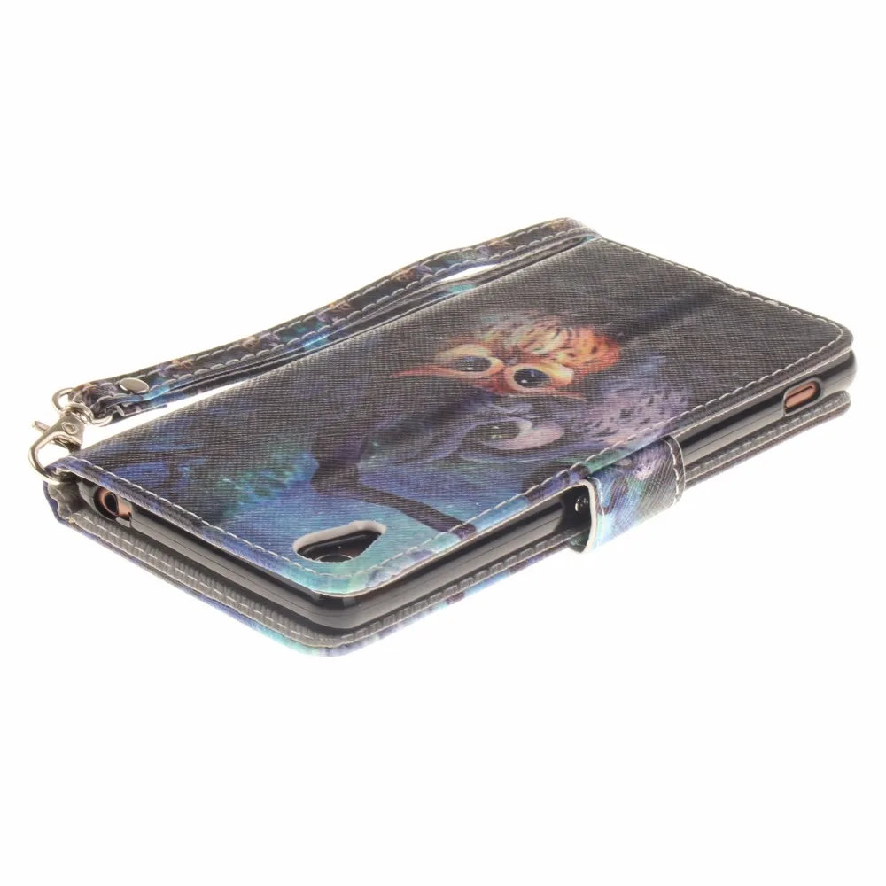 VCK для Sony Xperia Z3 компактный мини D5803 M55W M4 aqua Z2 L50 L50W узор кожаный чехол TPU сзади флип