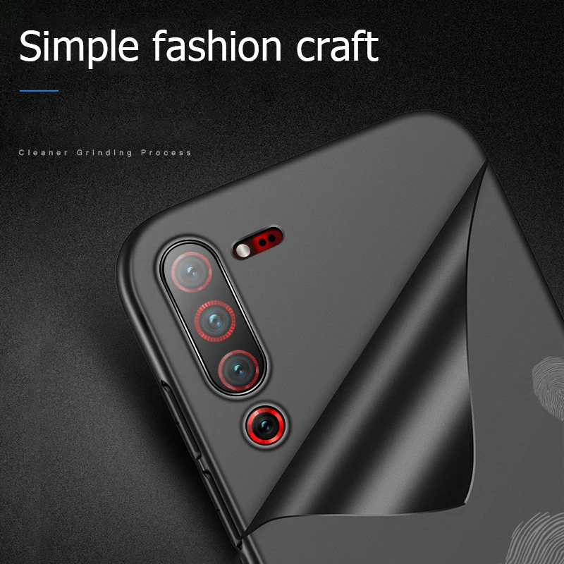 Чехол для Lenovo Z6 Pro Мягкая матовая задняя крышка телефона тонкий противоударный