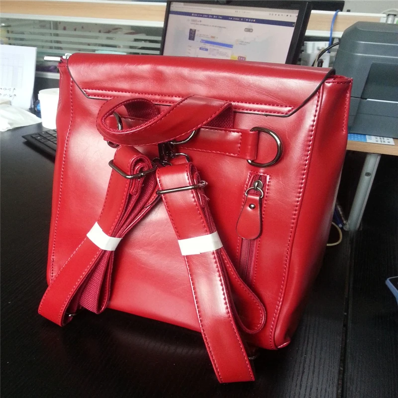 

Famous Brand Women Genuine Leather Cowhide Backpack Black Green Female Real Leather Travel /Road College Backpacks