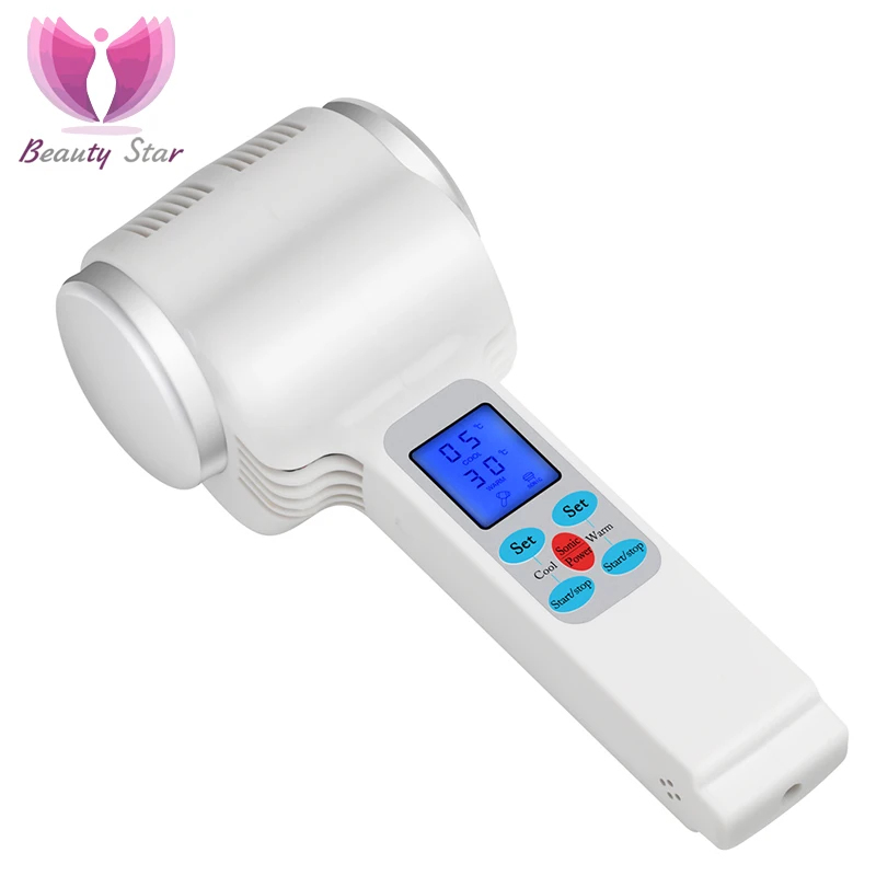 

Beauty Star Ultrasonic Cryotherapy Hot Cold Hammer Lymphatic Face Massager Ultrasound Cryotherapy Facial Body Beauty Salon SC037