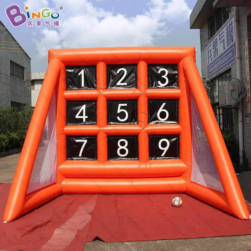 

Customized 3X3.5X3 Meters inflatable football carnival games high quality inflatable soccer target games for adult and kids toys