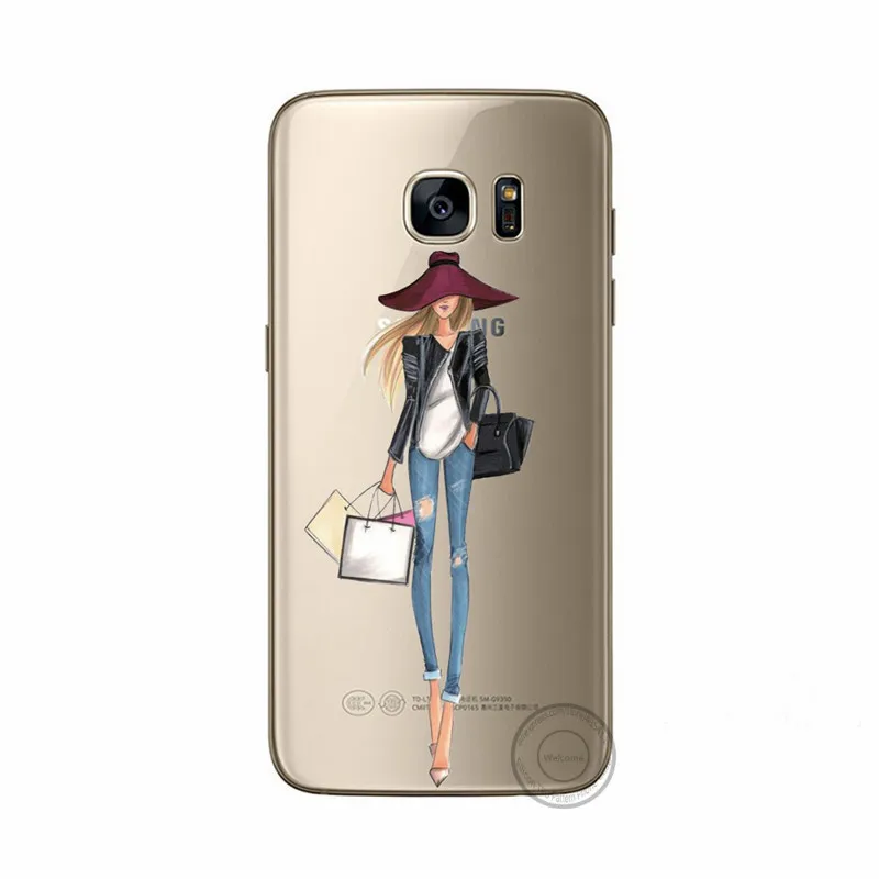 Для samsung Galaxy J1 2016 J120 чехол для телефона Прохладный магазины девушка розы Минни