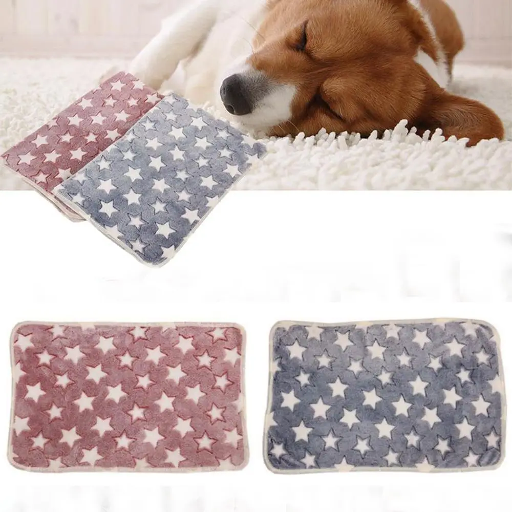 Горячая Распродажа зимний коврик для собаки кошки кровати милый рисунок одеяло