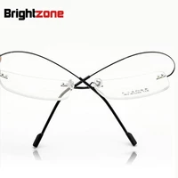 retail 9 colors fashion rimless glasses framesfashion memory titanium eyeglasses framesprescription optical frames