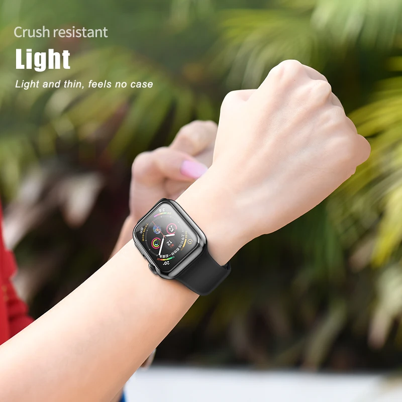Мягкий чехол HOCO из ТПУ для Apple Watch series 4 защитный s 44 мм 40 с покрытием iWatch