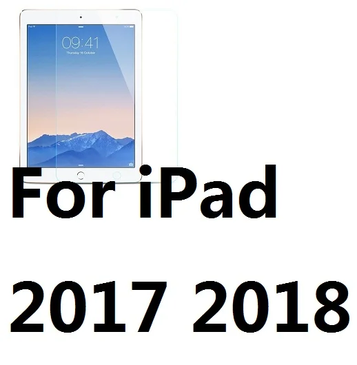For iPad 2017 2018 2.5D Защитная пленка для экрана из закаленного стекла с защитой от царапин для iPad Air 2 iPad 2/3/4 Mini 1 2 3 4 iPad Pro 9,7 Pro 10,5 - Цвет: For iPad 2017 2018