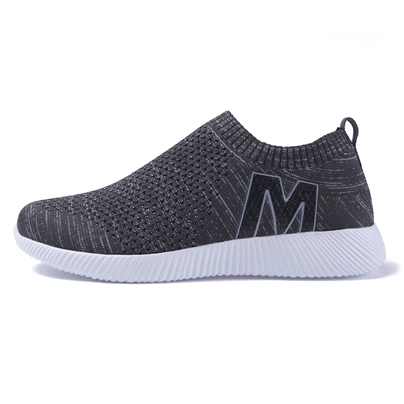 LUONTNOR Slip On мужские носки кроссовки 2018 новые дышащие Fly ткачество спортивная обувь