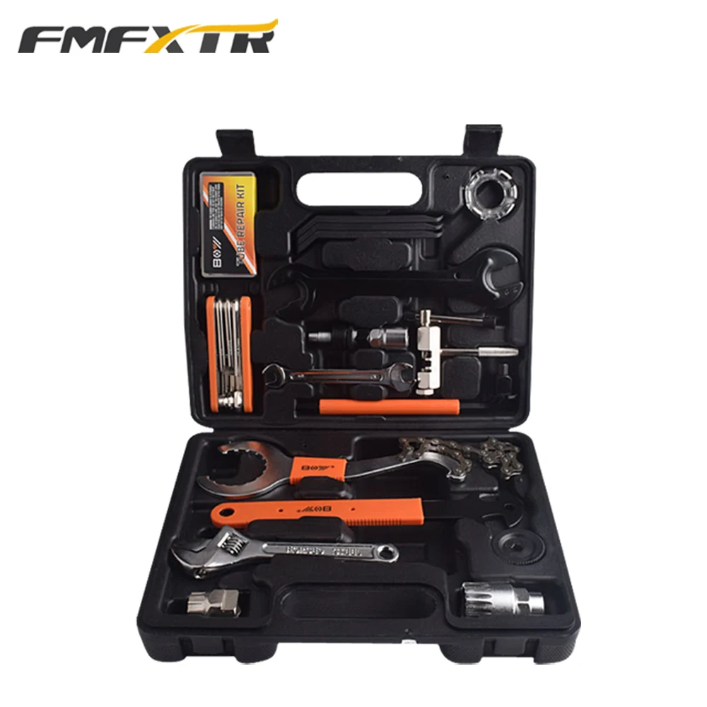 Mountain bike tool set combination bicycle toolbox loading repair repair portable tire repair maintenance car repair