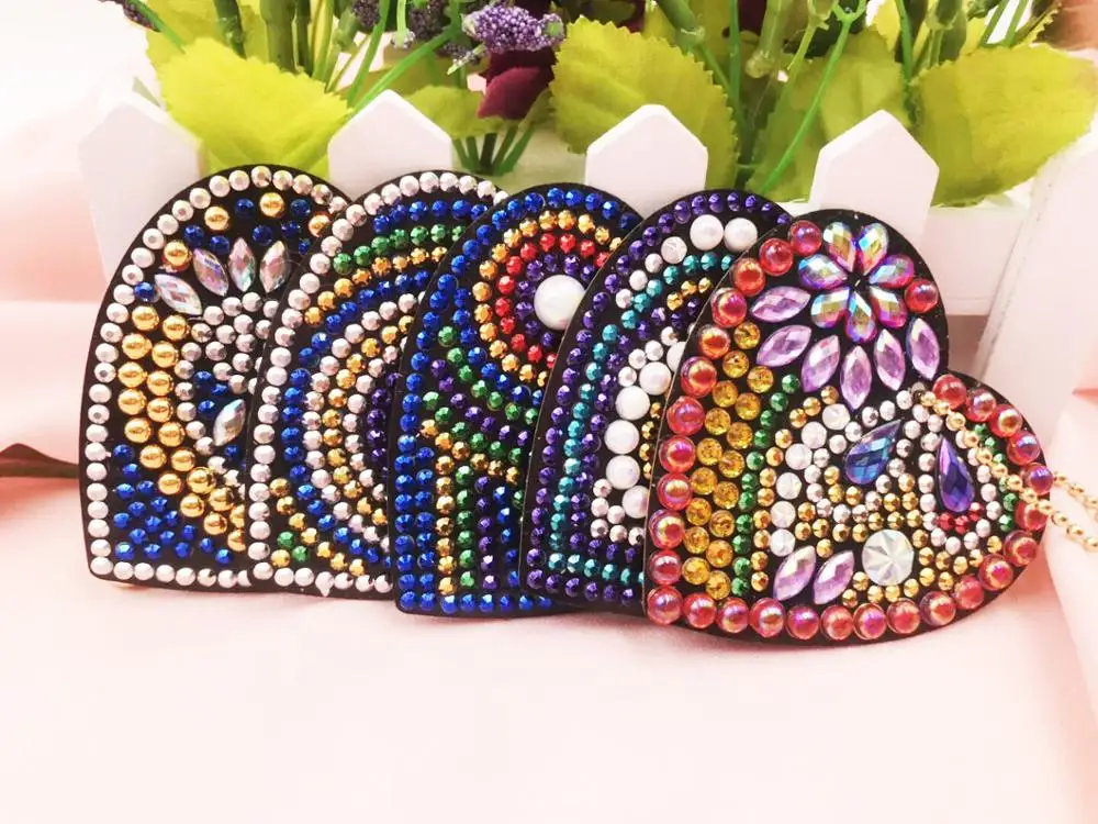 Shirliben 2019 Новинка Diy сердце бабочка особая Алмазная картина брелок круглые бусины