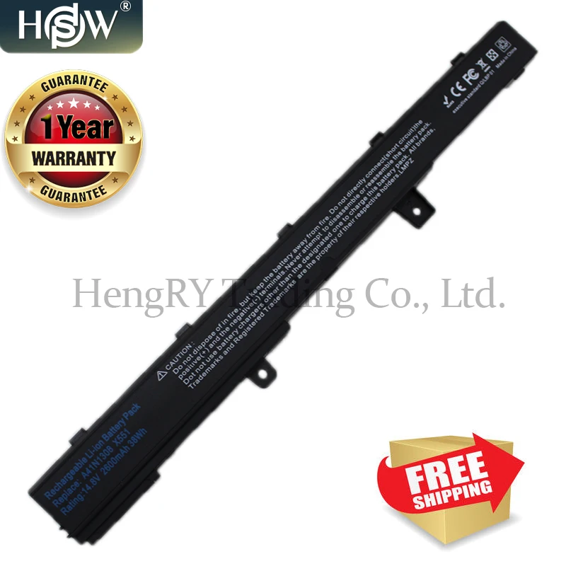 HSW Батарея для ASUS X551C X551CA X551M A41N1308 A31N1319 0B110-00250100M X45LI9C YU12008-13007D X451CA X551CA X551CA-SX024H
