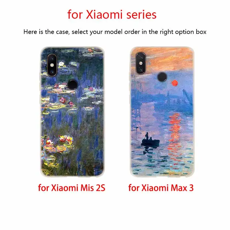 Мягкий чехол из ТПУ Для Xiaomi Mi 11 Pro Ultra 10 9 8 SE 6X 5X A3 A1 A2 LITE cc9 cc9e Monet Garden Lotus