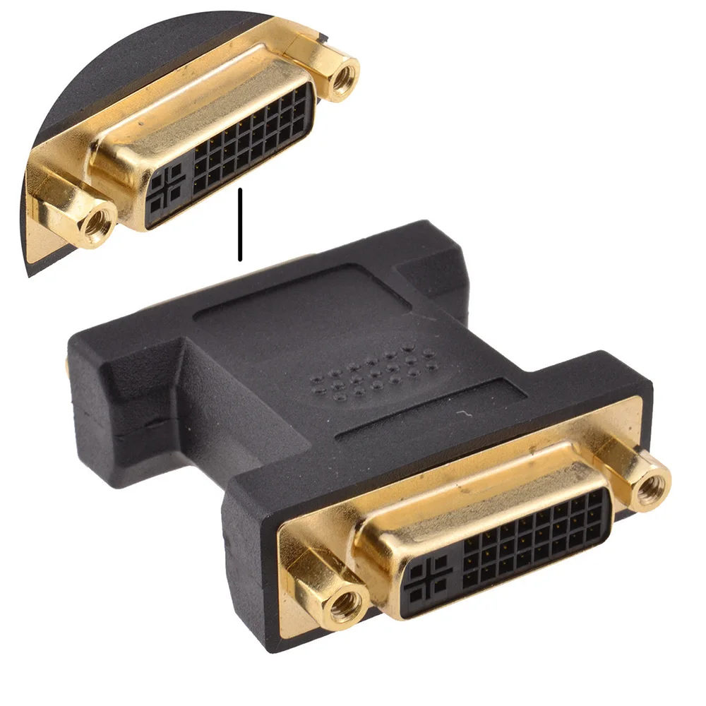 Новый DVI I двойной Соединительный адаптер 29 Pin|Компьютерные кабели и разъемы| |