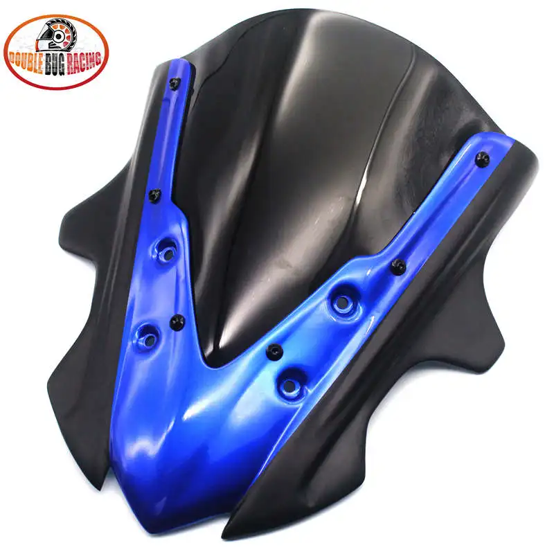 blue black Мотоцикла Viser козырек ветрового стекла дефлектор ветрового стекла для HONDA CBR650F CBR-650F- CBR 650 F - Цвет: blue black