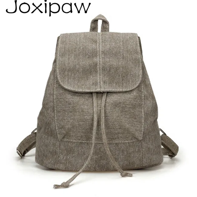 

2018 Women Backpack Female College School bags Vintage Mochila for Teenager Girls Canvas Backpack Casual Travel bag High quality