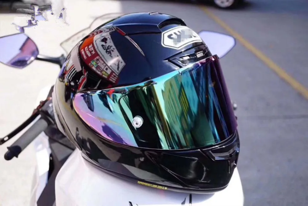9 Colors Gold Iridium Motorcycle Full Face Helmet Visor Lens case for SHOEI X14 X-14 Z7 CWR-1 NXR RF-1200 X-Spirit 3 Visor Mask