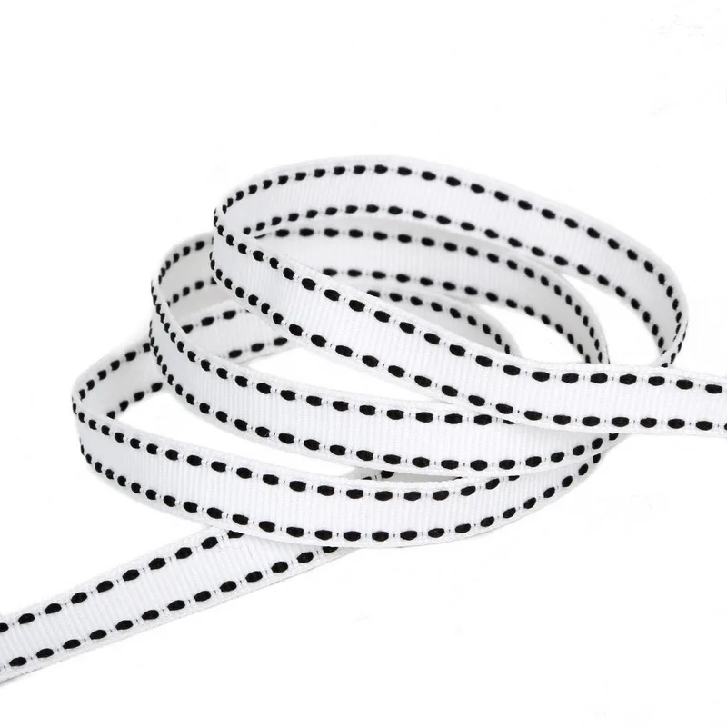 White 5 ярдов(10 мм) 12 Цвет корсажная лента в горошек с лентой по одежды Швейные принадлежности cделай сам декоративно-прикладного искусства и ремесла свадебный подарок для выпечки ленты - Цвет: White