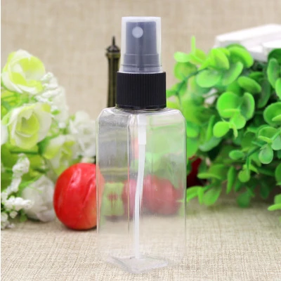 50ml 50 г/мл прозрачный пластиковый квадрат духи в аэрозольной упаковке во флаконах Косметическая Вода пустые парфужные контейнеры - Цвет: 50ml