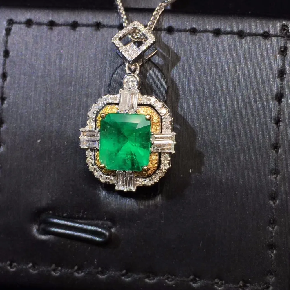 Ювелирные изделия AIGS сертификат Настоящее 18K Белое Золото AU750 натуральный