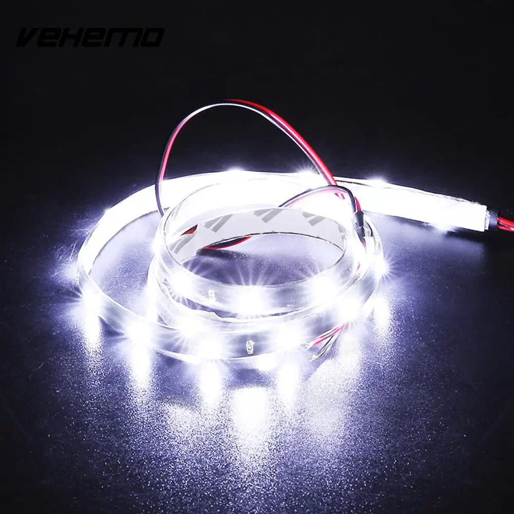 Новинка 60 см 30 SMD Светодиодная белая Гибкая неоновая полоса автомобильное