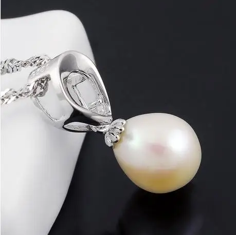 Fashion necklace &amppendant Pearls pendant 925 sterling silver wedding gift SP0026PL | Украшения и аксессуары