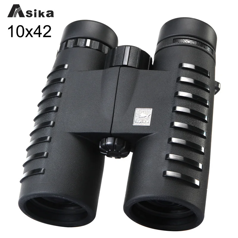 Black 10x42 HD мощный бинокль для детей взрослых профессиональный телескоп дальний зум бинокль Кемпинг Охота опера очки - Цвет: Black