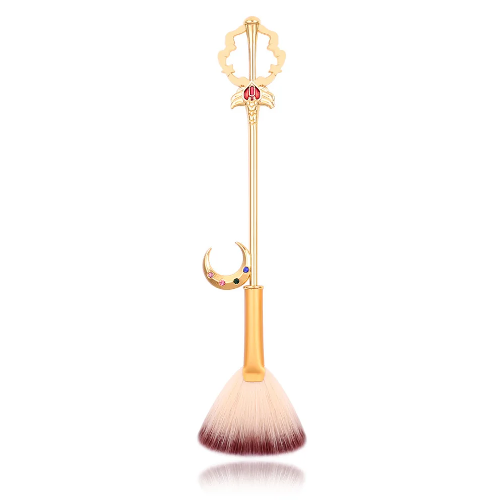 face brush Милые аниме Сейлор Мун кисти для макияжа инструмент хайлайтер кисть блендер тени для век бровей кисти для макияжа Косметические Pincel Maquiagem - Handle Color: face brush