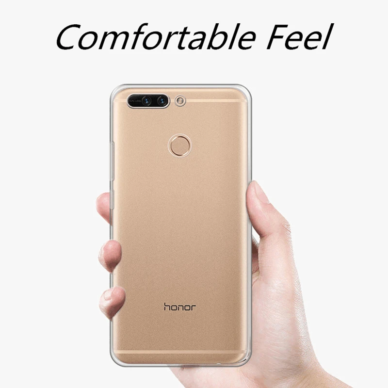Удобный тонкий силиконовый мягкий чехол бампер для Huawei Honor 7X 4X 5X 6X 10 Lite 9 8 7