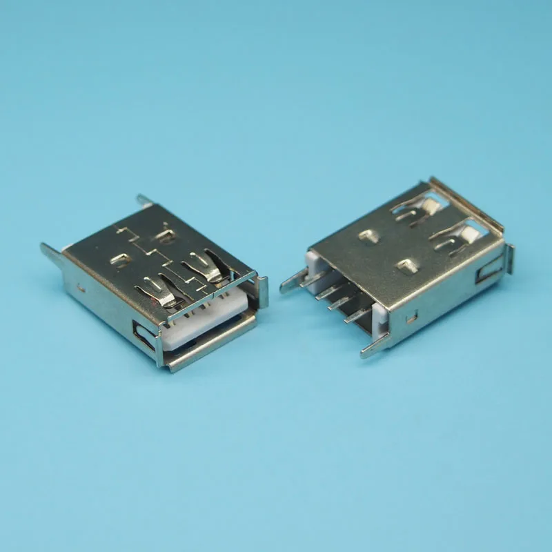 25 шт./лот USB A женский AF 180 градусов 17 5 мм вертикальный type usb гнездо|usb female socket|socket ausb a