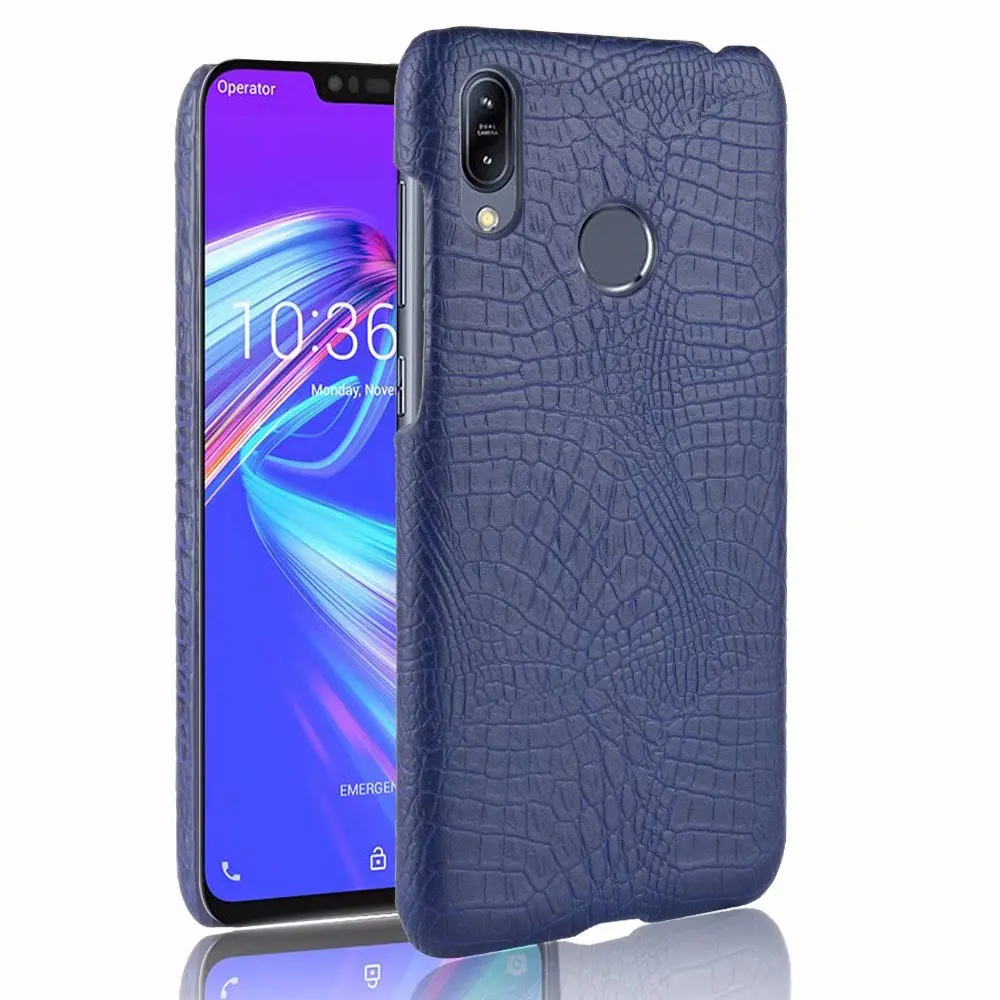 Zenfone Max Pro (M2) ZB631KL чехол с текстурой крокодила из искусственной кожи жестким