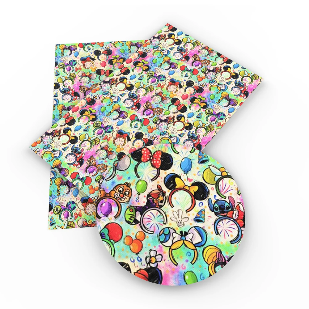 New 20*34cm Animal Printed Faux Synthetic Leather Patchwork For Hair Bow Bag Wallet Phone Cover DIY,1Yc6664